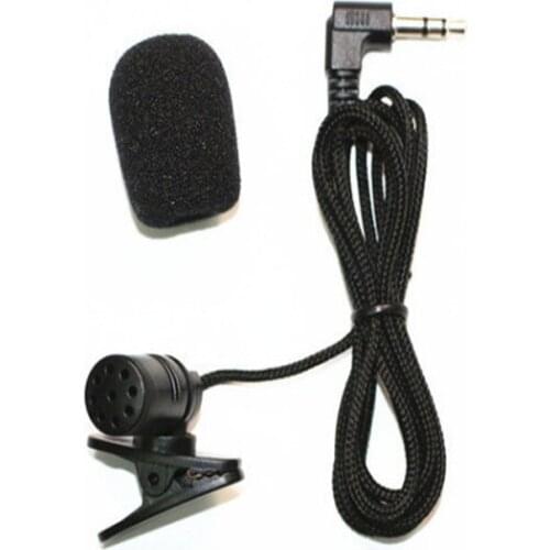 Portable External 3.5mm Jack Clip-on Lapel Lavalier Microphone for PC Laptop Handsfree Wired Condenser Mic Teaching Speeching