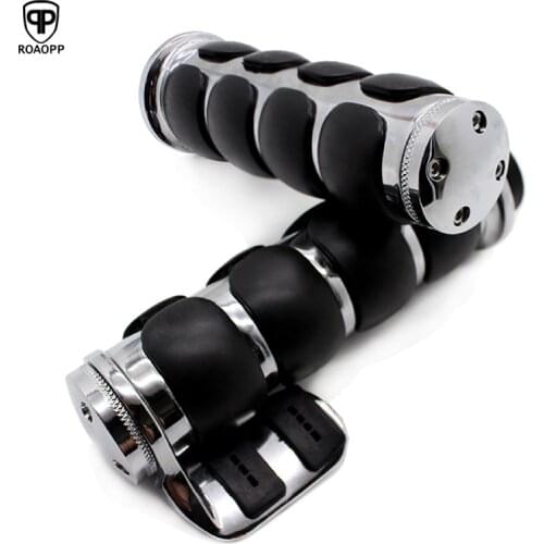 ROAOPP 22mm 25mm Motorcycle Grips Handlebar Hand Grip For Kawasaki Vulcan VN 900 1500 1600 Classic Suzuki Harley Honda Yamaha