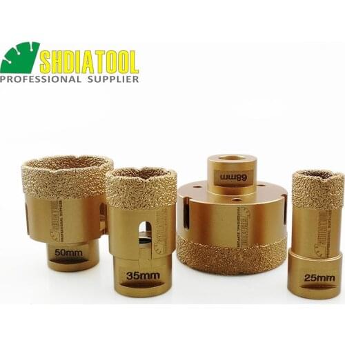 SHDIATOOL 4pcs M14 Vacuum Brazed Diamond Drilling Core Bits Hole Saw Stone Drill Bits Diamond Drill Bit Tile Crown Drilling Bits