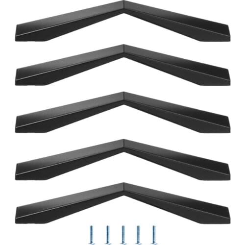 Zinc alloy wardrobe door cabinet drawer double hole black handle furniture black handle 5 Pack