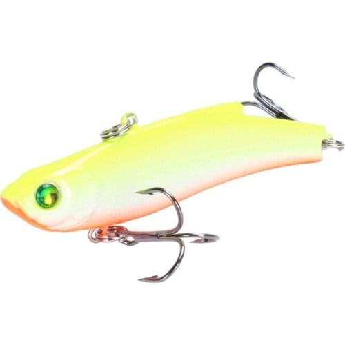 1PCS VIB Sinking Fishing Lure Winter Ice Jigging 7cm 18g Vibration Wobbler Hard Plastic Artificial Bait Carp Fishing Tackle