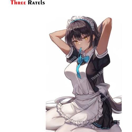 Three Ratels B222 Anime Game Karin Blue Archive Sexy No Mosaics Girl Sticker For Car External Decoration Auto Accessory Decals