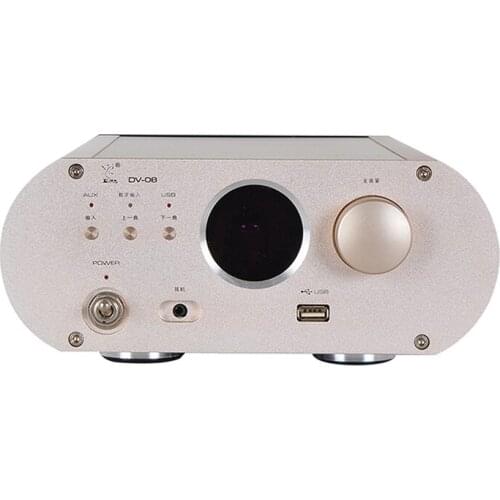 Dv-08 hifi fever 2.0 high power amplifier with front gallbladder and back stone, Bluetooth with fiber coax，power: 100W+100W