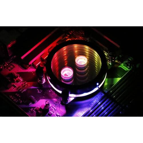Barrow LTFHBA-04N-V2, For Ryzen AMD / AM4 / AM3 CPU Water Block Mirror Extreme, LRC RGB v2 Acrylic Microcutting Microwaterway