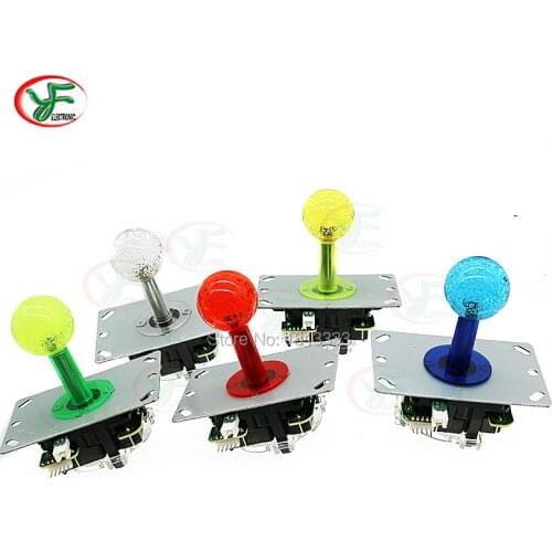 10pcs Red blue yellow green white led 5colors 12V illuminated joystick copy SANWA JLF-TP-8YT Arcade joystick for Arcade parts