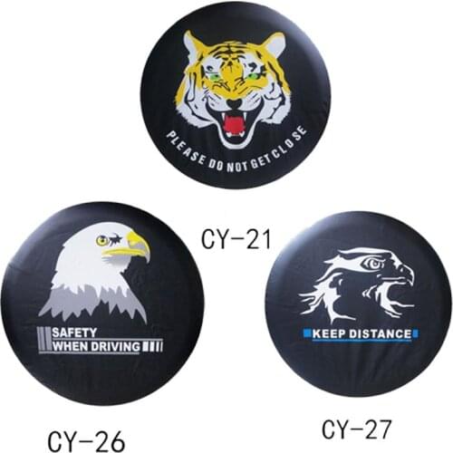 14", 15",16",17" inch PVC PU Spare Tire cover Wheel Valve Cover For Cars Wheels Accessories