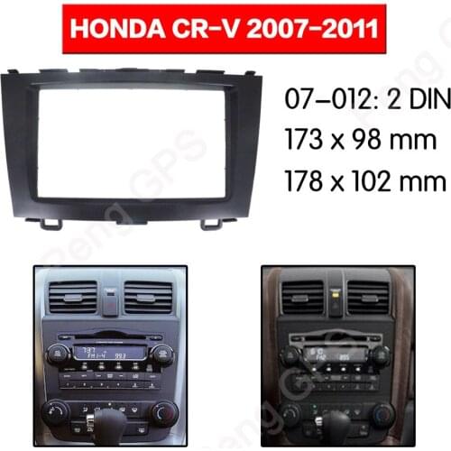 2 DIN Car Radio stereo Fitting installation adapter fascia For Honda CR-V 2007 2008 2009 2010 2011 frame Audio