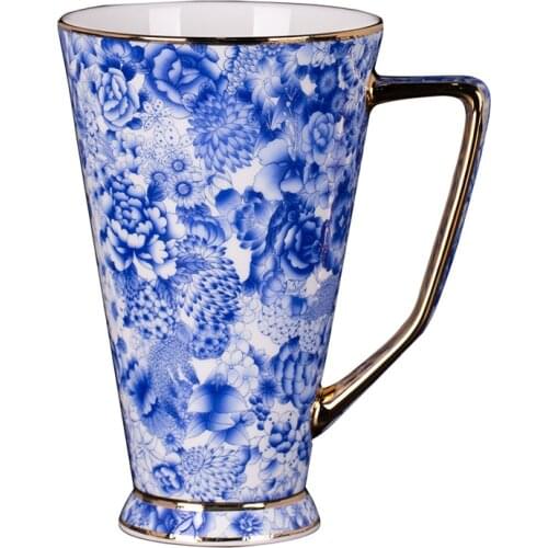 400ml Bone China Porcelain Tea Cup Jingdezhen Ceramic Enamel Tea Cup King Cup Office Gift Cup Office Drink Cup Travel Teaware