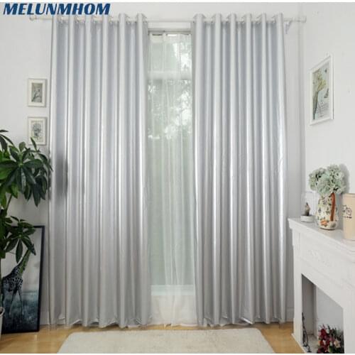 99% Blackout Curtains for the Bedroom Silver Coating Drapes for Living Room Sun Block/ Insulation Cheap Curtains Light Weight