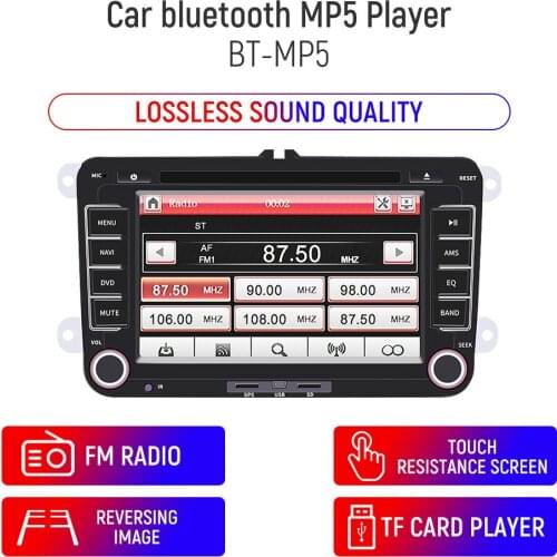 Android 7 Inch HD Car GPS Navigation Bluetooth 2 Din Car Multimedia Player RDS Radio For Volkswagen-H CD VCD DVD Players