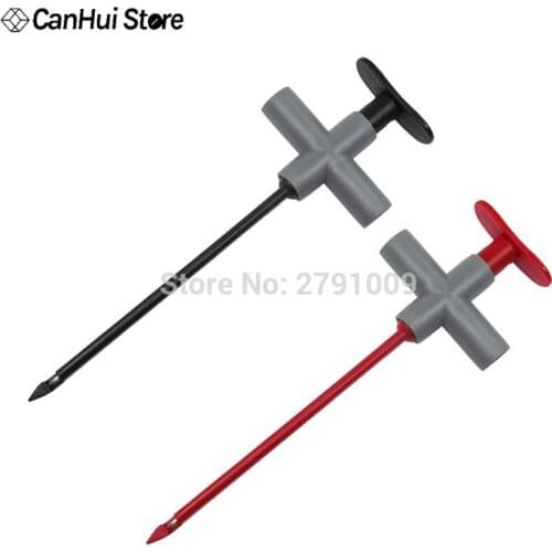 Cleqee P5010 2pcs puncture probe Auto repair multimeter test clip car test tool can connect to 4mm banana plug