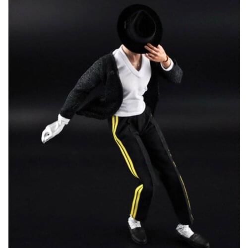 Hot Toys ZY16-7 1/6 Scale Male Black Street Dance Clothes Suit Body Clothes For 12" Action Figure Body DIY