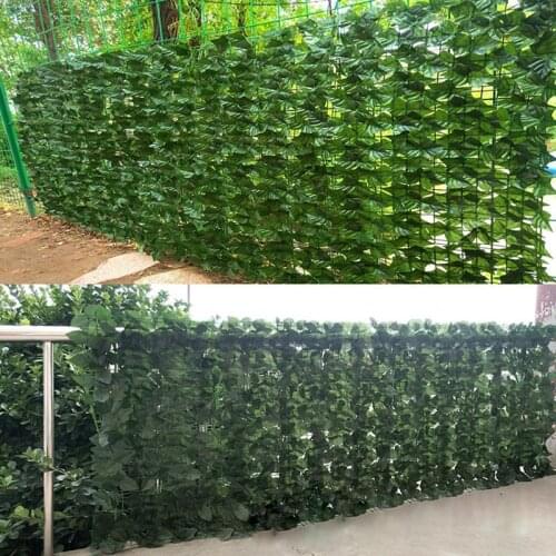 Artificial Ivy Leaf fence net Faux Ivy Vine Leaf Decoration Artificial Hedges Fence Simulation Green Plants Outdoor Garden Decor