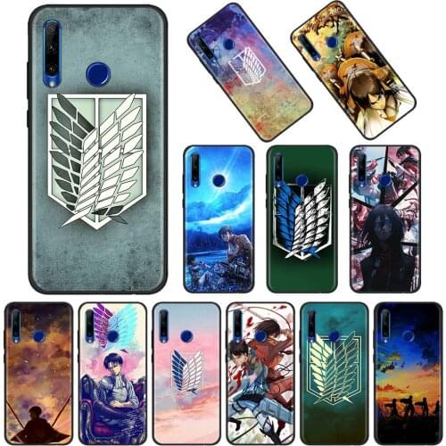Japanese Anime Attack On Titan Mobile Phone Cover Case For Huawei Honor 8S 2020 8X 9A 9C 9S 9X Lite Pro PLAY Coque