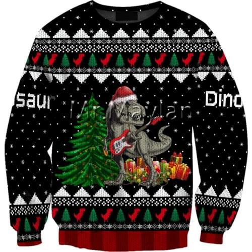 Funny Dinosaur Christmas 3D Print Jacket Men/Women Harajuku Hoodie Unisex Casual Streetwear Sweatshirt Pullover Sudadera Hombre