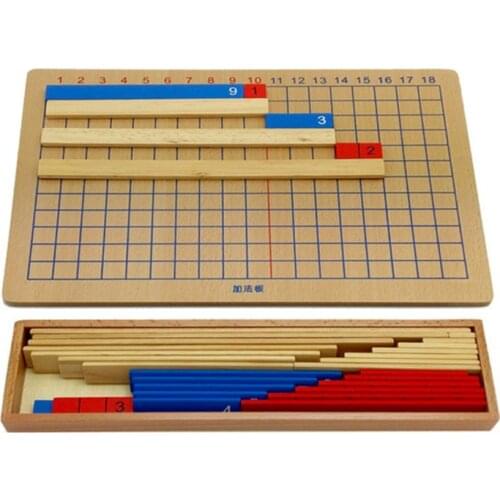 Montessori Addition And Subtraction Wooden Panel Toys Calculus and Mathematics Educational Kids School Family