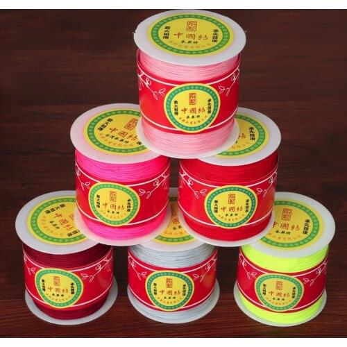 2017 New 300yards/roll Chinese Knot String Jade Cord,Wire,Thread 18 Colors 1mm for DIY Bracelet Necklace Jewelry Craft Making