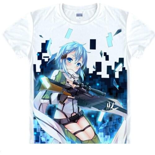Sword Art Online SAO T-Shirt asuna Shirt Anime Cosplay kawaii t-shirt t-shirts for boy lolita anime cosplay white cute t-shirt a