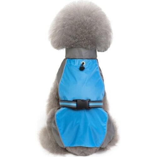 Solid Polyester Raincoat Pets Dogs Large Small Dogs Windproof Rainproof Clothing Autumn/Winter Ponchos Storm Raincoat