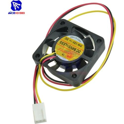 Diymore 40x40x10mm Cooling Fan 3 Pin Wire Adapter for Computer CPU DC 12V