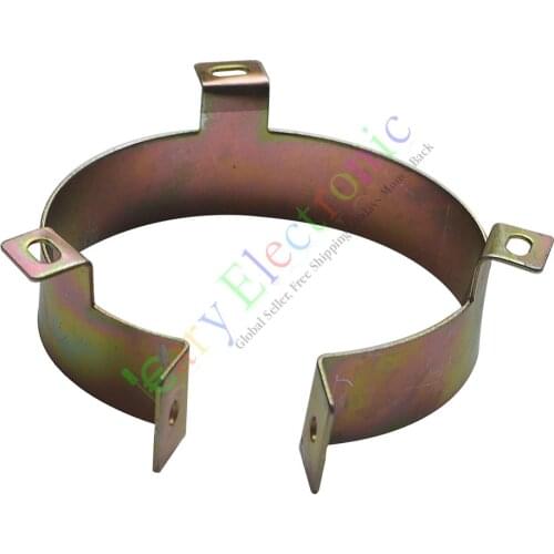 Wholesale and retail 10pc 75mm Film Electrolytic Can Capacitor metal Clamp Tube sockets audio amp DIY free shipping