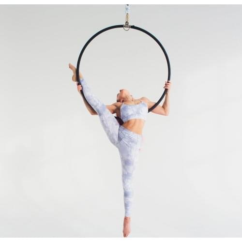 PRIOR FITNESS Silver Rings Fitness Aerial hoop yoga exercises Aerial Lyra Hoops Indoor Outdoor Equipment include accessories