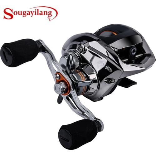 Sougayilang 18+1BB 6.3:1 High Speed Baitcasting Reel 195g Super Long Casting Fishing MAX Drag Power 8KG Fishing Reel Pesca