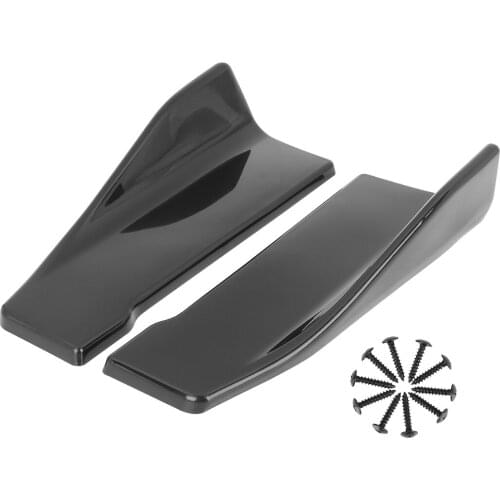 2pcs 35cm 45cm 48cm Universal Car Bumper Spoiler Rear Lip Wrap Angle Splitter Winglet Wings Modified Car Body Side Skirt