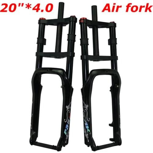 Pasak Double shoulder fat bike fork fat bicycle 20" 4.0" air forkes Snow MTB Moutain 20inch Bike Fork 135mm magnesium alloy