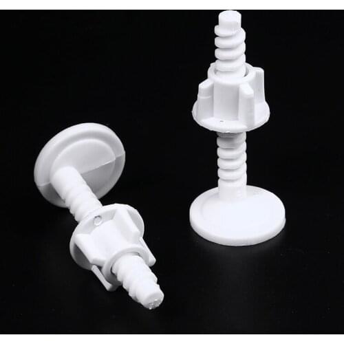 High Quality Plastic Toilet Seat Bolt Replacement Screws Fixing Fitting Kit Toilet Seat Hinge Bolts Screws Bathroom Accessories