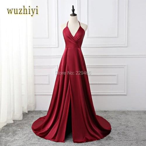 Женские платья с v-образным вырезом Wuzhiyi China At AliExpress