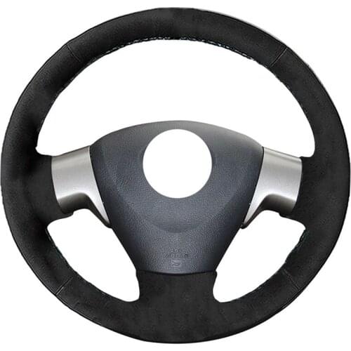 Alcantara Leather Suede Car Steering Wheel Cover for Toyota Corolla 2006-2010 Matrix 2009 Auris 2007-2009 Car Stlying