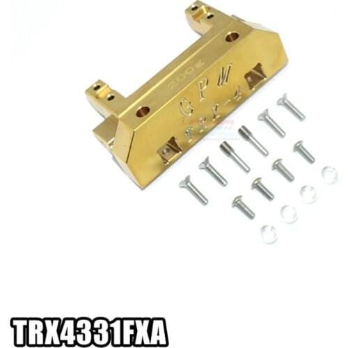 RC Car Parts GPM 1/10 TRX4 Upgrade Accessories Front Load-bearing Servo Fixed Copper Base Mount Counterweight TRX4331FXA TRAXXAS