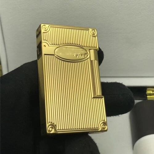 100% brand new retro DuPont bright sound lighter Seiko manufacture windproof copper body cigarette lighter with box