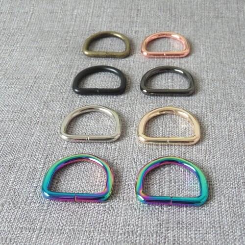 20 pcs 25mm D ring DIY handbag bag dog pet collar leash harness belt buckle sewing garment accessories purse straps metal buckle