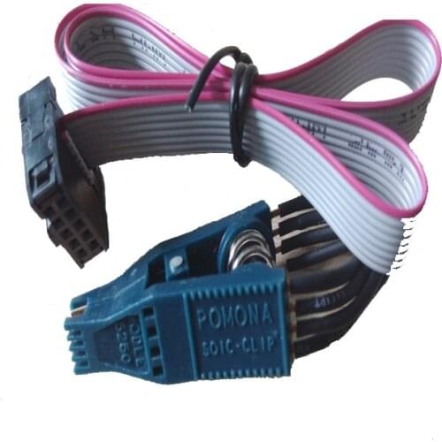 2020 high quality Pomona soic8 clip 5250 soic8 pin clip for Tacho Pro 2008 free shipping car diagnostic cable and connector