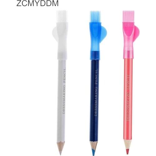 ZCMYDDM 3PCS Sewing Fabric Pencils Craft Markers Pens Sewing Dressmakers Tools for Dressmaker Marker and Tracing DIY Sewing Tool
