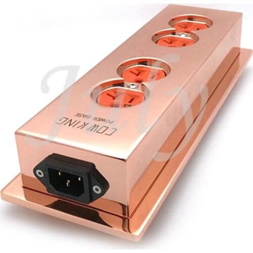 4 digits red copper overall empty row plugged into the US HUBBELL new audio-level socket product