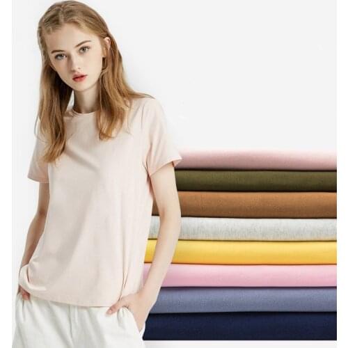 95% Cotton 5% Spandex Fabric Stretch Lycra Multicolor Fabric For Base underwear Casual T-shirt Dress By the Meter