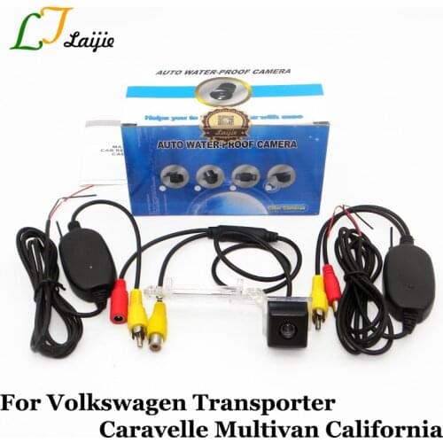 Car Rearview Camera For Volkswagen VW T5 Transporter Caravelle California Multivan T5 / RCA AUX Wireless HD CCD Parking Camera