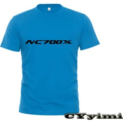 For Honda NC700 X NC700X T Shirt Men New LOGO T-shirt 100% Cotton Summer Short Sleeve Round Neck Tees Male