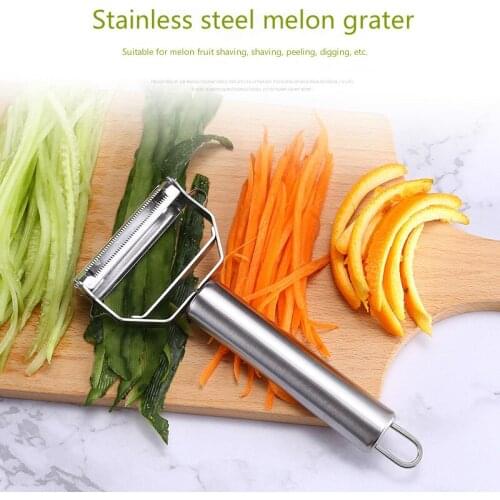 Dual Fruit Vegetable Peeler&Julienne Peeler Cutter Sharp Stainless Steel Potato Carrot Grater Planing Kitchen Tools