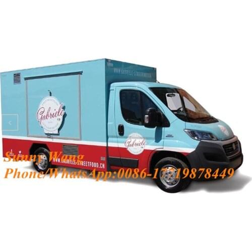 Electric Food Truck Trailer Mobile Kitchen Food Truck For Sale Europe