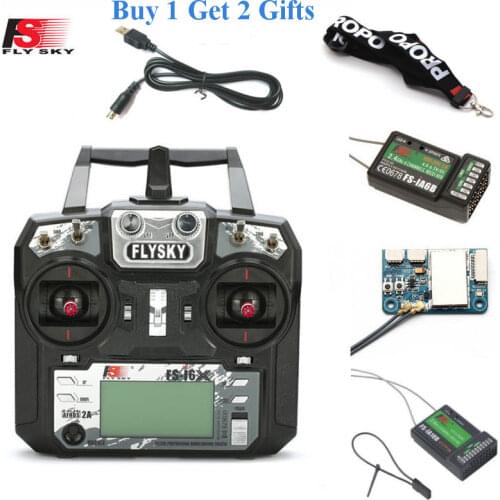 FLYSKY FS-i6X I6X 2.4G 10CH AFHDS 2A Radio Transmitter with X6B IA6B A8S IA10B IA6 Receiver for RC Airplane Helicopter FPV Drone