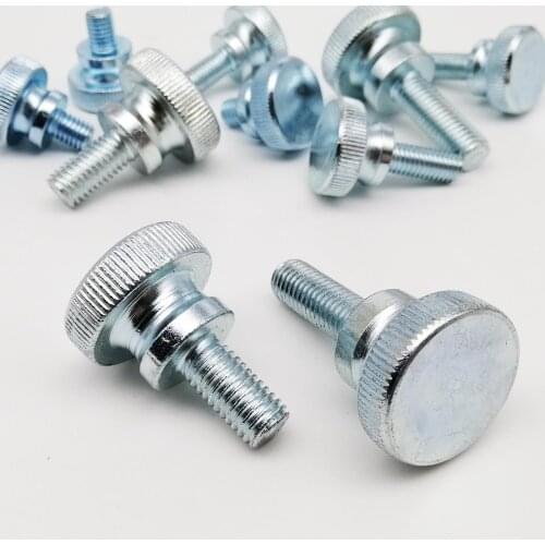 1/2/5pcs M3 M4 M5 M6 M8 M10 DIN464 GB834 Knurl High Step Head Hand Tighten Thumb Screw Curtain Wall Glass Lock Thumbscrew Adjust