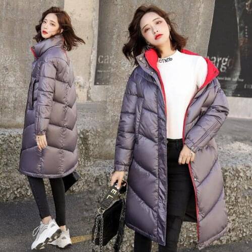 Fashion women 2019 New Arrival Solid Slim Long New Size For Womens Cotton Slim Down Parka With Winter Jacket 8810