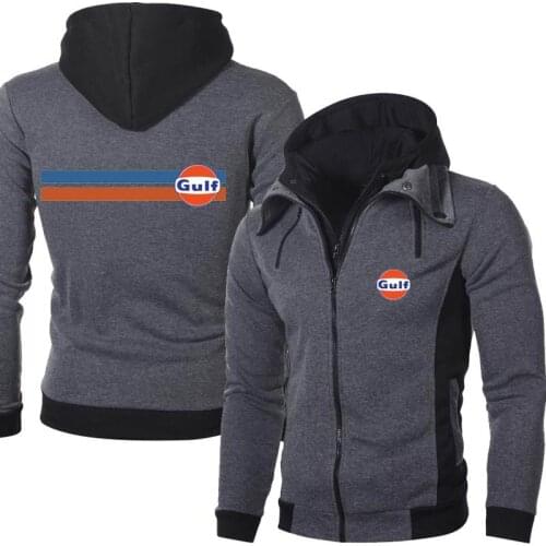 2021 New Mens Gulf Logo Outdoor Sweatshirts Casual Male Jackets Fleece Warm Hoodies High Quality SportWear Harajuku Outwear E