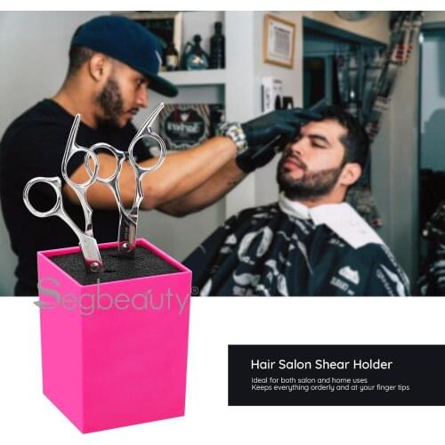 Segbeauty Scissors Storage Box Plastic Practical Clipper Case for Pro Salon Stylist Barber Shears Comb Inserting Rack