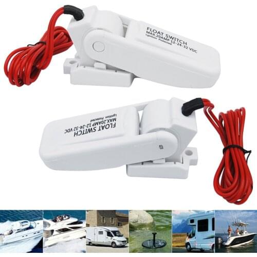 20 AMP Electric Boat Bilge Pump Float Switch DC Water Level Controller White