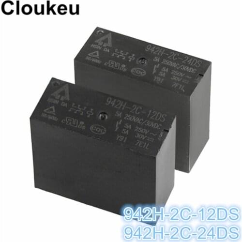100Pcs Relay DIP8 942H-2C-12DS 942H-2C-24DS 12V 24V
